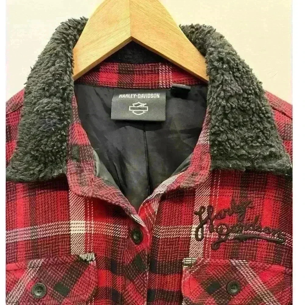 Harley-Davidson Heritage Silver Wing 'Shacket" (Shirt Jacket) Women’s Size M - Picture 2 of 12